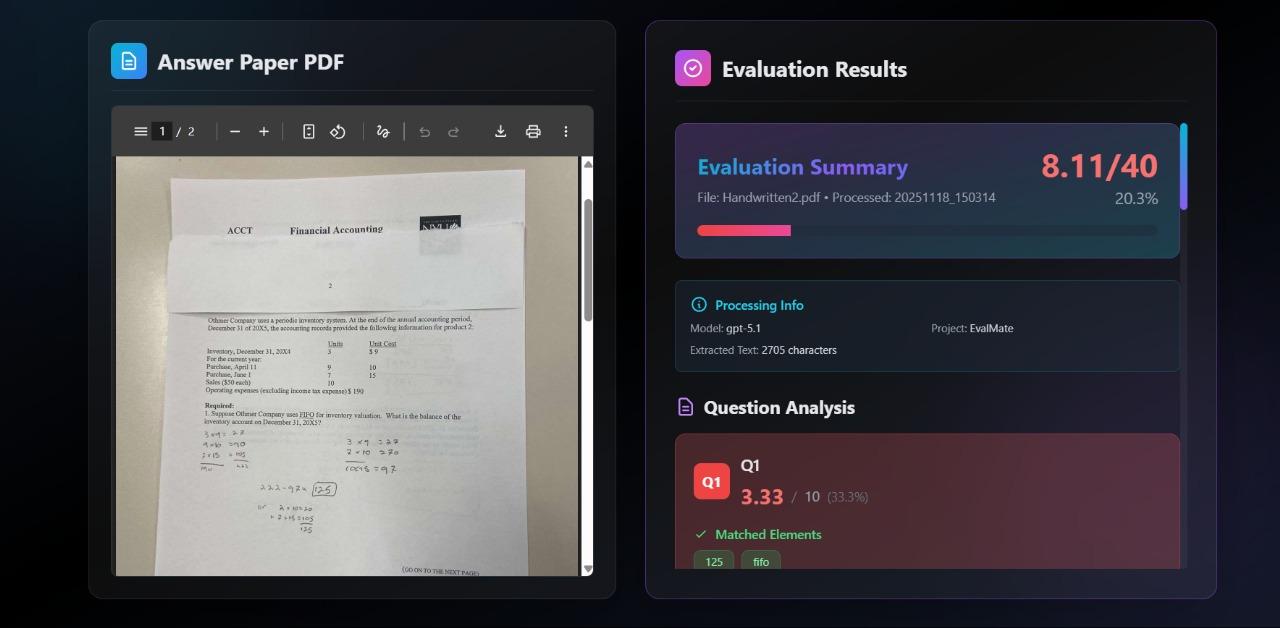 CheckMe-AI / EvalMate - AI-Powered Answer Paper Evaluator